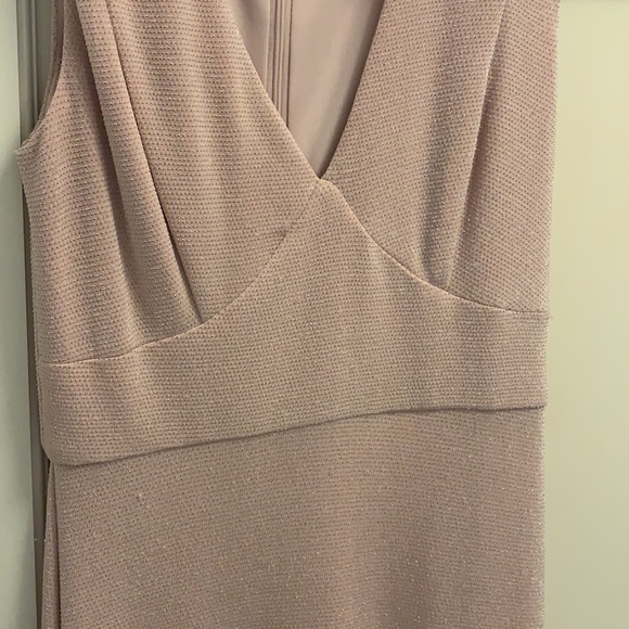 Calvin Klein pale pink dress with silver sparkle - Picture 2 of 5